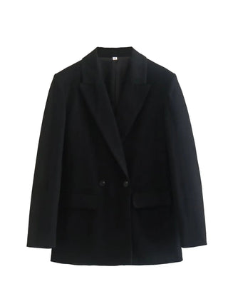 TRAF 2024 Long Sleeve Blazers for Women Coat Alodia Store