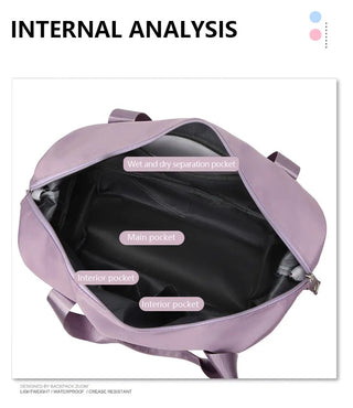 UNIXINU Carry On Travel Duffle Bag Nylon Waterproof Sports Gym Alodia Store