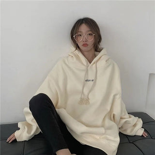 New in Hoodies & Sweatshirts Y2k Streetwear Women Top Hooded Shirt Clothes Longsleeve Oversize Sweatshirt Harajuku Manga Hoodie Alodia Store