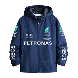Jacket Windproof Black Blue Alodia Store
