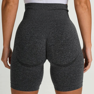 Seamless Women's Sports Yoga Shorts Leggings Fitness Tight Gym Running High Waist   Workout Three Piece Scrunch Biker Pants Alodia Store