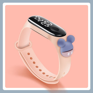 Disney Mickey Mouse Children Watches For Girls Electronic Bracelet Sports LED Spiderman iron Man Doll Kids Watch Waterproof Alodia Store