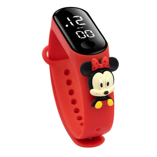 Disney Mickey Mouse Children Watches For Girls Electronic Bracelet Sports LED Spiderman iron Man Doll Kids Watch Waterproof Alodia Store