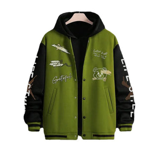 Men's Spring and Autumn Baseball Coat Loose Casual  Jackets for Men Alodia Store