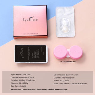 EYESHARE 1 Pair Colored Contact Lenses Natural Look Gray Eye Lenses Brown Contact Blue Lenses Fast Delivery Green Eye Lenses Alodia Store