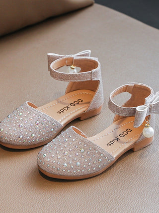 Girls Princess Sandals Baby Shoes 2023 Brand New Kids Shoes for Wedding Party Bling Summer Flat Sandals Fashion Breathable 2023 ALODIA STORE