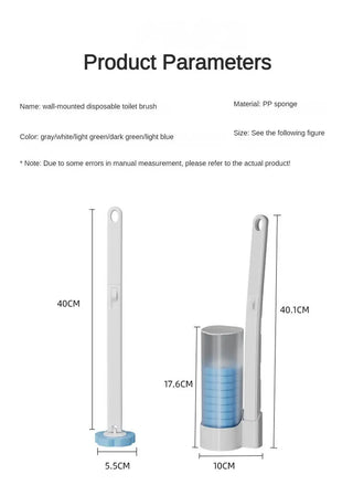 Disposable Toilet Brush Cleaner With Long Handle Bathroom - Alodia Store