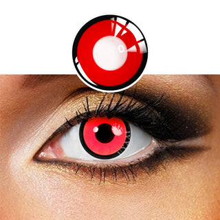 UYAAI 2pcs Halloween Colorful Contact Lenses Anime Cosplay Eye Lenses multicolored lenses Lenses White Black Red Lenses Alodia Store