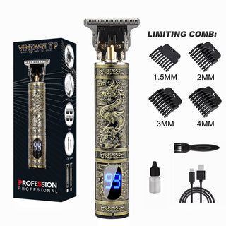 LCD Display T9 Electric Hairber 0mm Shaver Hair Trimer Home Appliances Travel Barber Razors Shaving Machine for Men Trimmer Man alodia store