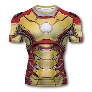 S-3XL Compression Shirt 3D Printed T shirts Men Comic Cosplay Clothing Short Sleeve Sports Quick Dry Fitness Tops Male Alodia Store