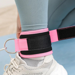 Gym Ankle Straps Double D-Ring Adjustable Neoprene Padded Cuffs Ankle Weight Leg Training Brace Support Sport Safety Abductors Alodia Store