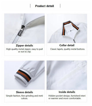 Embroidery CARTELOt Windbreaker Jacket for Men Alodia Store