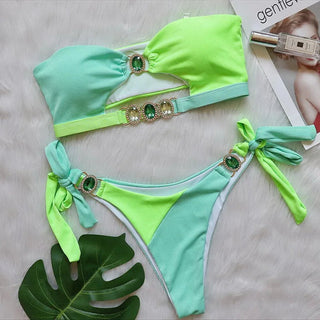Para Praia Cameo Push Up Bikini Set Female Alodia Store