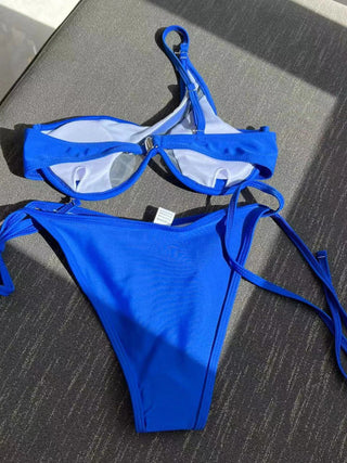 New Sexy Mesh Patchwork Bikini Set Swimsuit For Women Alodia Store