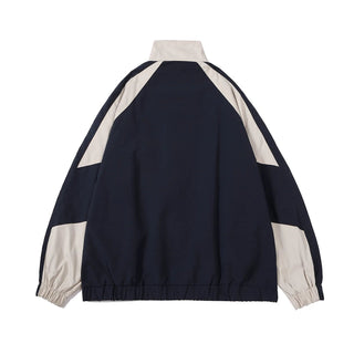 Hip Hop Varsity Jacket Men High Street Patchwork Color Block Alodia Store