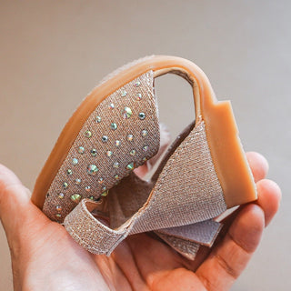 Girls Princess Sandals Baby Shoes 2023 Brand New Kids Shoes for Wedding Party Bling Summer Flat Sandals Fashion Breathable 2023 ALODIA STORE