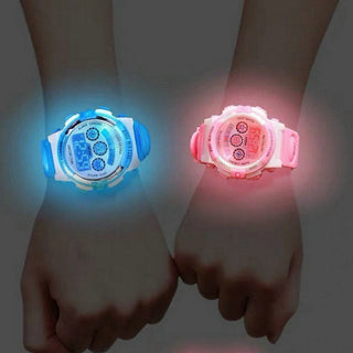 Luminous Camouflage Kids Watches LED Colorful Flash Digital Waterproof Alarm for Boys Girls Anti-seismic Creative Children Clock Alodia Store