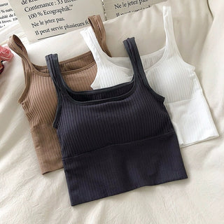 Elasticity TShirt Backless Camisole Female alodia store