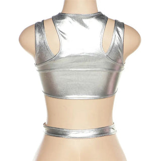 Summer Sliver Color CropTop Women New Sexy Alodia Store
