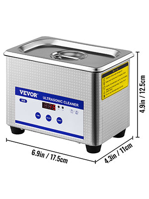 VEVOR 800ml Ultrasonic Cleaner Portable Washing Machine 35W Mini Dishwasher Lave-Dishes Ultrasound Bath Sonic alodia store