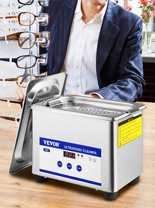 VEVOR 800ml Ultrasonic Cleaner Portable Washing Machine 35W Mini Dishwasher Lave-Dishes Ultrasound Bath Sonic alodia store