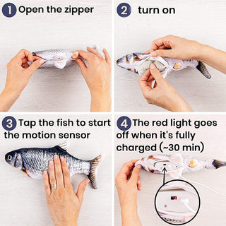 Pets Interactive Electronic Floppy Fish Toys ALODIA STORE
