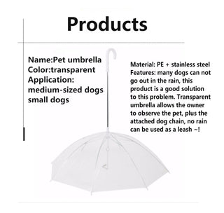 Pet Umbrella Leash ALODIA STORE