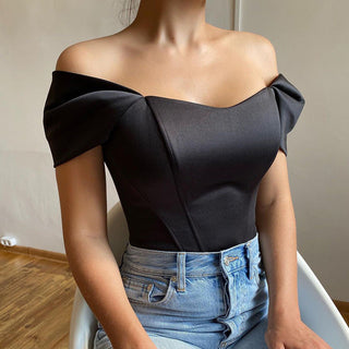 Elegant Satin Top ALODIA STORE
