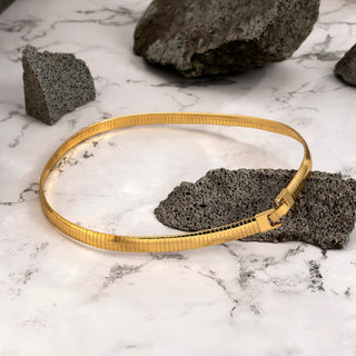Thick Chains Short Choker Necklace ALODIA STORE
