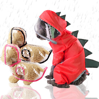 Four-legged Dinosaur Raincoat for Dogs ALODIA STORE
