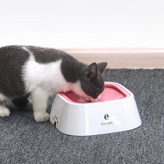 Dog Drinking Water Bowl 1.5L Floating Non-Wetting Mouth Cat Bowl Without Spill Drinking Water Dispenser ABS Plastic Dog Bowl ALODIA STORE