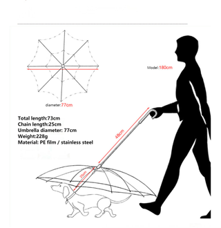 Pet Umbrella Leash ALODIA STORE