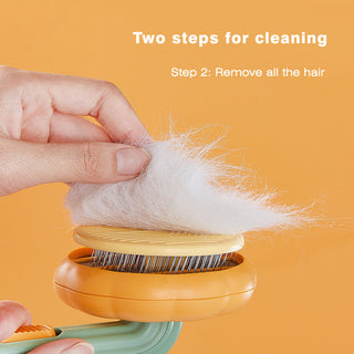 Pumpkin Pet Brush, Self Cleaning Slicker Brush ALODIA STORE