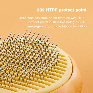 Pumpkin Pet Brush, Self Cleaning Slicker Brush ALODIA STORE