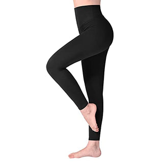 SINOPHANT Leggins Mujer, Pantalon Yoga Mujer, Mallas Deporte Mujer, Leggings Mujer Suaves Elásticos de Cintura Alta Tallas Grandes, Pilates S-M #1 Piezas Negro ALODIA STORE