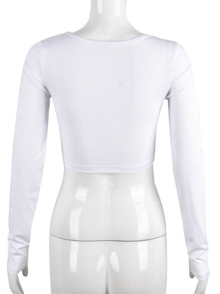 Cross Embroidered Crop Top for Women ALODIA STORE