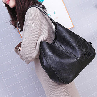 Vintage PU Leather Handbag For Women ALODIA STORE