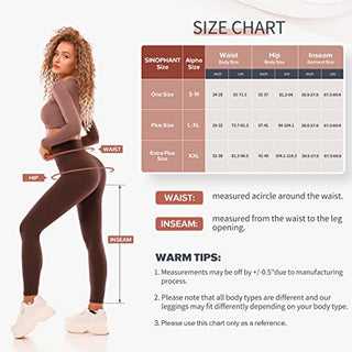 SINOPHANT Leggins Mujer, Pantalon Yoga Mujer, Mallas Deporte Mujer, Leggings Mujer Suaves Elásticos de Cintura Alta Tallas Grandes, Pilates S-M #1 Piezas Negro ALODIA STORE