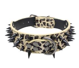 Spiked Studded Leather Collars ALODIA STORE