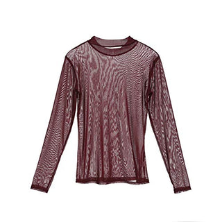Crop Top Sexy Mujer Camiseta transparent ALODIA STORE