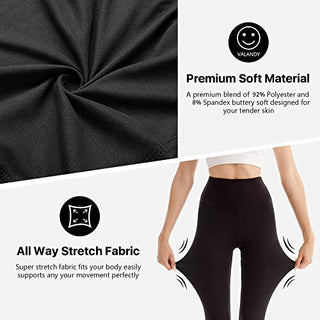 SINOPHANT Leggins Mujer, Pantalon Yoga Mujer, Mallas Deporte Mujer, Leggings Mujer Suaves Elásticos de Cintura Alta Tallas Grandes, Pilates S-M #1 Piezas Negro ALODIA STORE