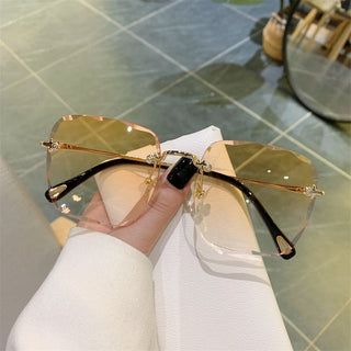 Vintage Clip Frameless UV Sunglasses ALODIA STORE