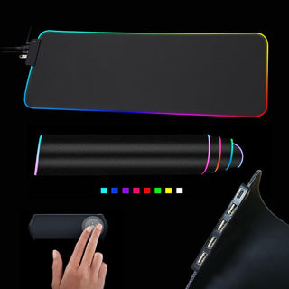 RGB Mouse Pad with Cable ALODIA STORE