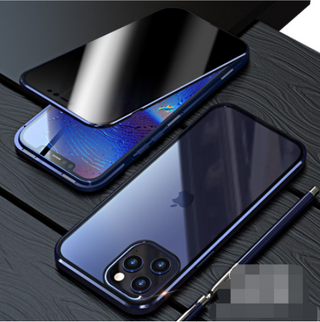 Glass Privacy Metal Phone Case For iPhone 14 ALODIA STORE