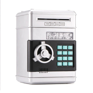 Electronic Piggy Bank ATM Password Money Box Cash Coins Saving Box ATM Bank Safe Box Automatic Deposit Banknote Christmas Gift ALODIA STORE