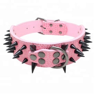 Spiked Studded Leather Collars ALODIA STORE