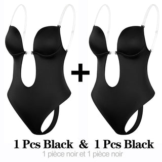 Shapewear Bodysuit Women Deep V-Neck Body Shaper ALODIA STORE