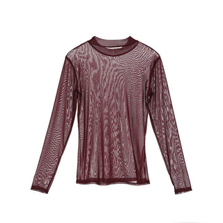 Crop Top Sexy Mujer Camiseta transparent ALODIA STORE