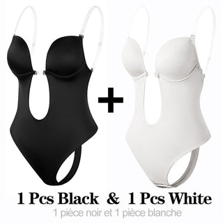 Shapewear Bodysuit Women Deep V-Neck Body Shaper ALODIA STORE