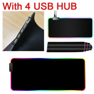 RGB Mouse Pad with Cable ALODIA STORE
